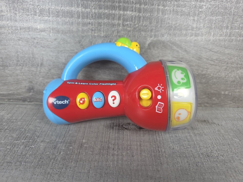 VTech Spin And Learn Color Flashlight ABC Educational Musical Tested b13